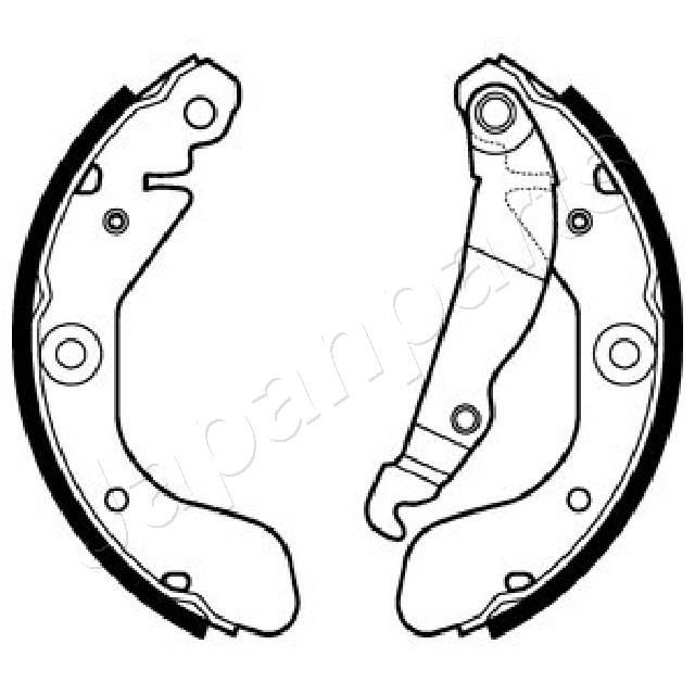 JAPANPARTS GF-W10AF Brake Shoe Set CHEVROLET experience and price