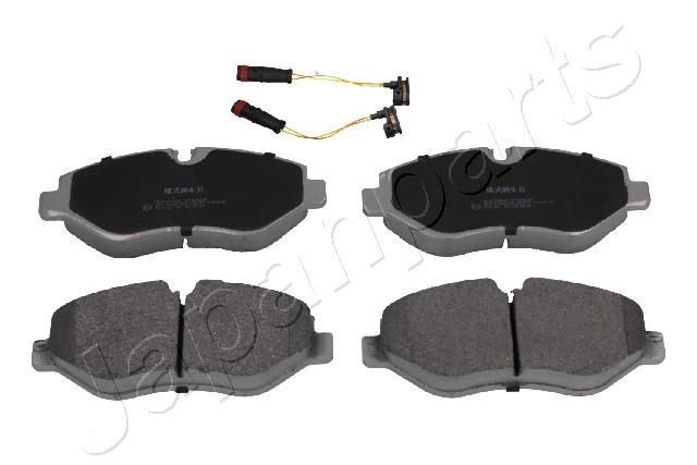 JAPANPARTS PA-0538AF Brake pad set Front Axle, prepared for wear indicator, with accessories