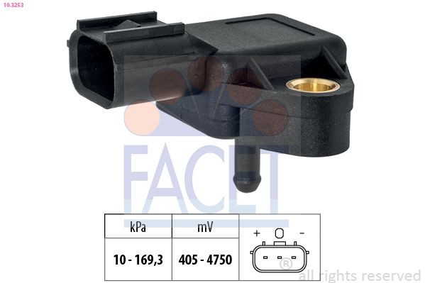 FACET 10.3253 HONDA Brake servo vacuum in original quality