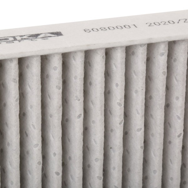 6080001 Air con filter 6080001 KAMOKA Fresh Air Filter, Activated Carbon Filter, Particulate filter (PM 2.5), with antibacterial action, with anti-allergic effect, with fungicidal effect, with Odour Absorbent Effect, 280 mm x 205 mm x 25 mm