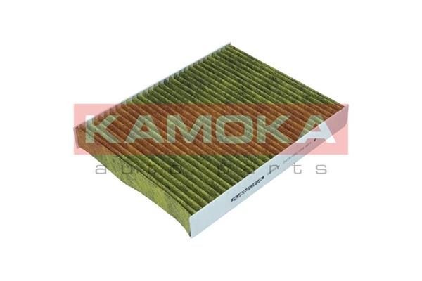 KAMOKA 6080014 Pollen filter Fresh Air Filter, Activated Carbon Filter, Particulate filter (PM 2.5), with antibacterial action, with anti-allergic effect, with fungicidal effect, with Odour Absorbent Effect, 240 mm x 189 mm x 35 mm