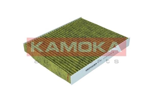 KAMOKA 6080016 Pollen filter Fresh Air Filter, Activated Carbon Filter, Particulate filter (PM 2.5), with antibacterial action, with anti-allergic effect, with fungicidal effect, with Odour Absorbent Effect, 246 mm x 216 mm x 31 mm