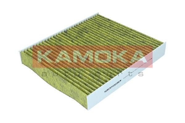 KAMOKA 6080029 Pollen filter Fresh Air Filter, Activated Carbon Filter, Particulate filter (PM 2.5), with antibacterial action, with anti-allergic effect, with fungicidal effect, with Odour Absorbent Effect, 240 mm x 208 mm x 34 mm