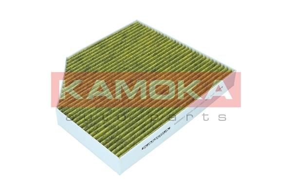 KAMOKA 6080062 Pollen filter Fresh Air Filter, Activated Carbon Filter, Particulate filter (PM 2.5), with antibacterial action, with anti-allergic effect, with fungicidal effect, with Odour Absorbent Effect, 241 mm x 278 mm x 35 mm