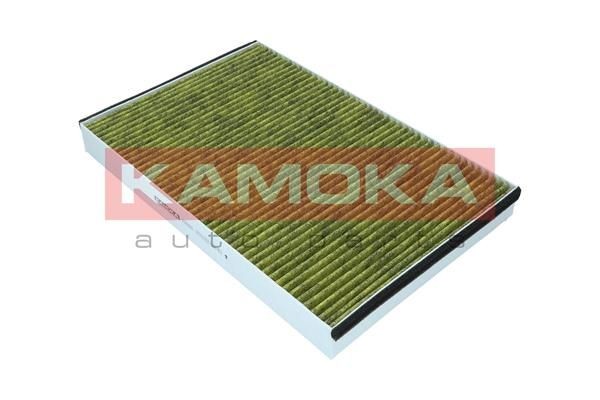 KAMOKA 6080063 Pollen filter Fresh Air Filter, Activated Carbon Filter, Particulate filter (PM 2.5), with antibacterial action, with anti-allergic effect, with fungicidal effect, with Odour Absorbent Effect, 354 mm x 235 mm x 35 mm