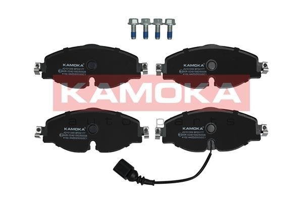 KAMOKA Front Axle, incl. wear warning contact, with acoustic wear warning, with accessories Height: 65mm, Width: 160mm, Thickness: 20mm Brake pads JQ101359 buy