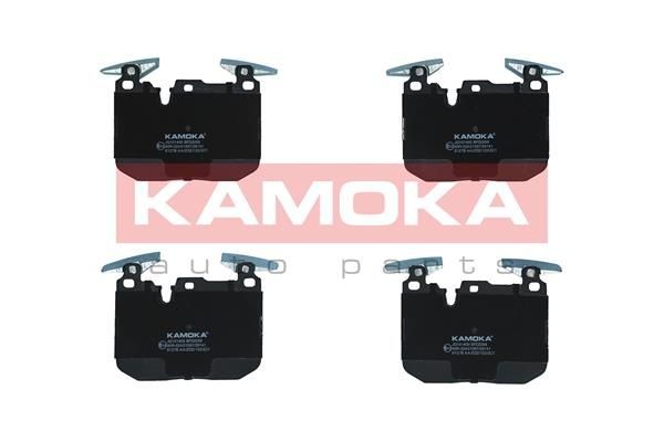 KAMOKA Front Axle, excl. wear warning contact Height: 91mm, Width: 115mm, Thickness: 18mm Brake pads JQ101400 buy