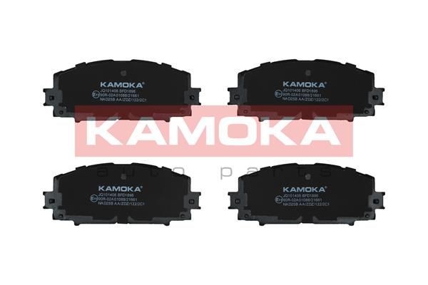 KAMOKA JQ101406 Brake pad set Front Axle, excl. wear warning contact