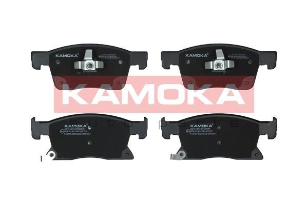 KAMOKA JQ101453 Brake pad set Front Axle, with acoustic wear warning