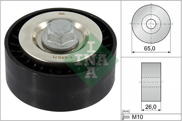 INA 532 0896 10 OPEL ZAFIRA 2012 Deflection / guide pulley, v-ribbed belt