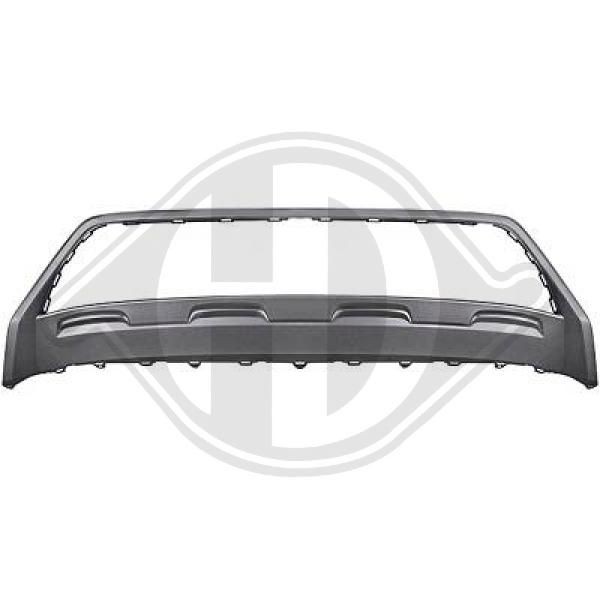 Protezione per paraurti posteriore in acciaio per Volkswagen Tiguan II SUV  (5 porte) - (2016-.) - Croni - Trapezi - nero (pellicola carbon) trapezi  - nero (pellicola carbon)