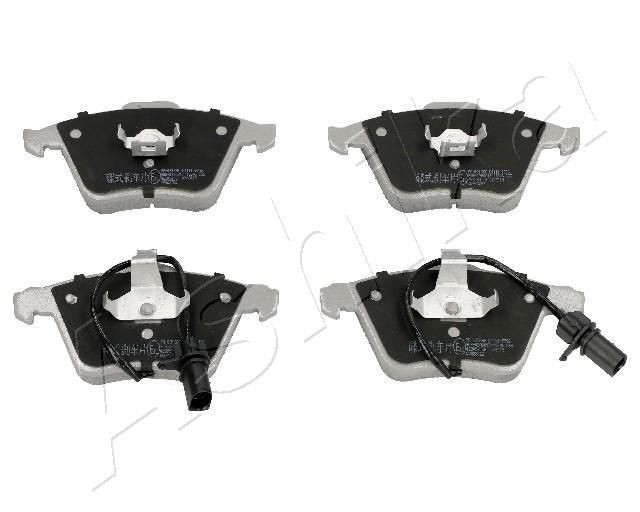 50-00-0913 ASHIKA Brake pad set AUDI Front Axle, incl. wear warning contact, with piston clip, without accessories