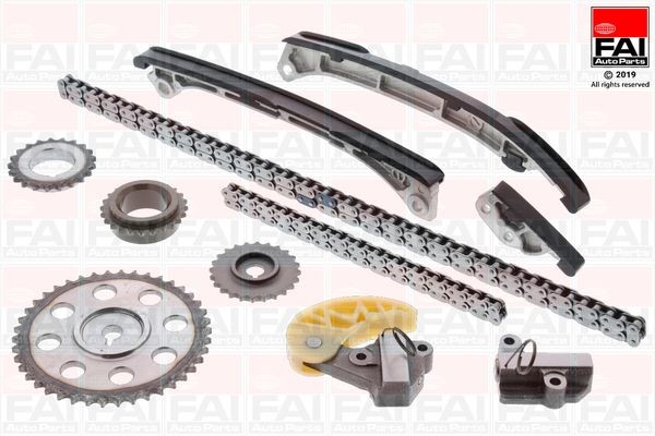 Timing chain kit FAI AutoParts with gears, without gaskets/seals - TCK330NG
