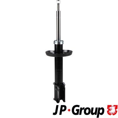 JP GROUP 1242105200 Shock absorber Front Axle, Gas Pressure, Twin-Tube, Suspension Strut, Top pin