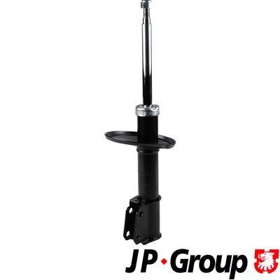 JP GROUP 4342104770 Shock absorber Front Axle Left, Gas Pressure, Twin-Tube, Suspension Strut, Top pin