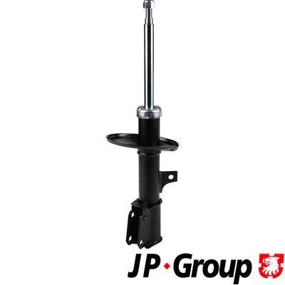 JP GROUP 4342104780 Shock absorber Front Axle Right, Gas Pressure, Twin-Tube, Suspension Strut, Top pin