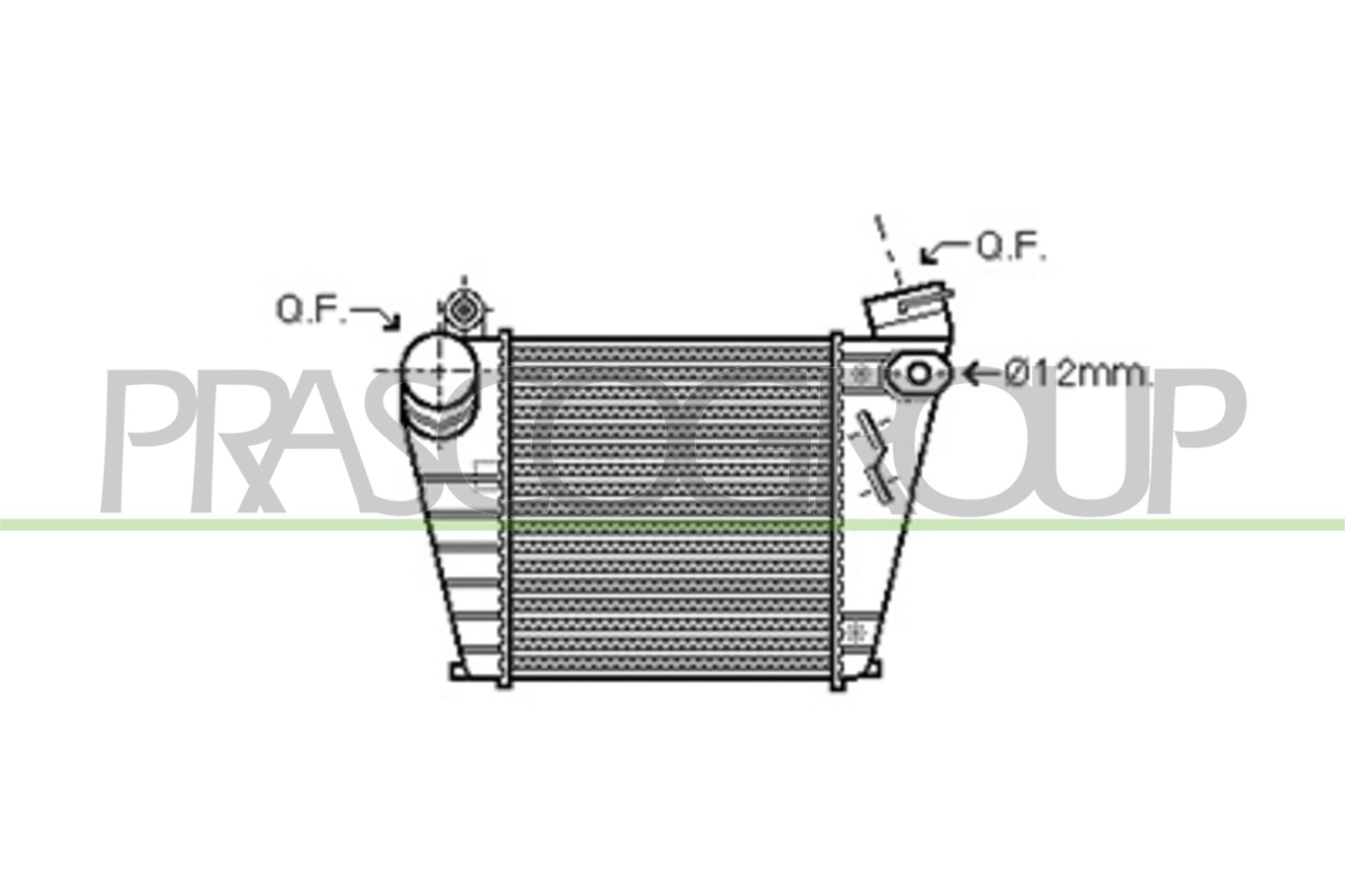 PRASCO AD016N001 Intercooler with quick couplers