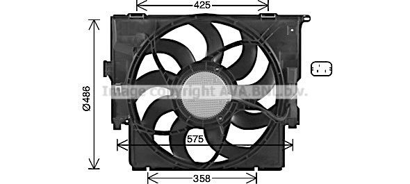 Great value for money - PRASCO Fan, radiator BW7591