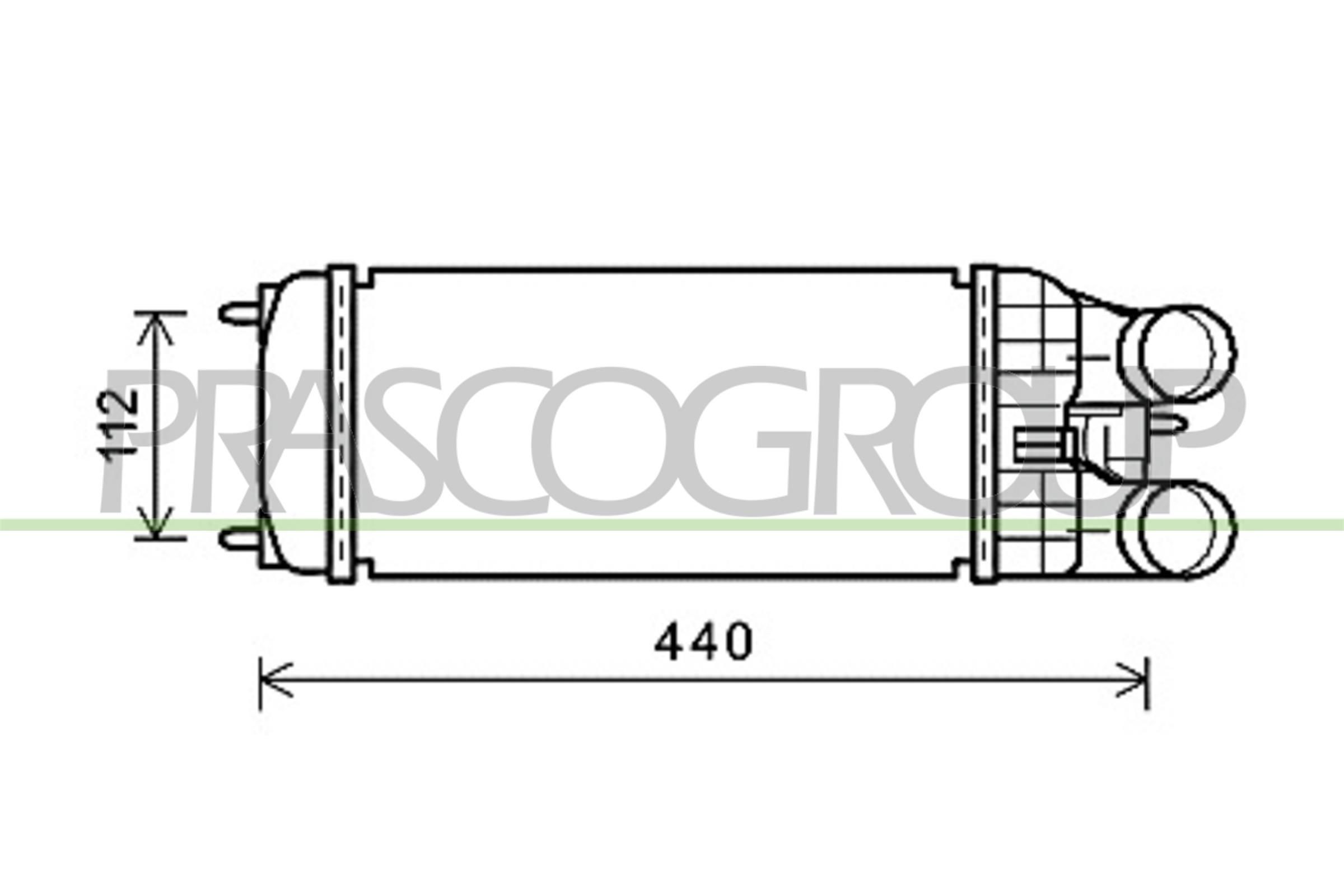 Peugeot 308 Intercooler charger 15512834 PRASCO CI325N001 online buy