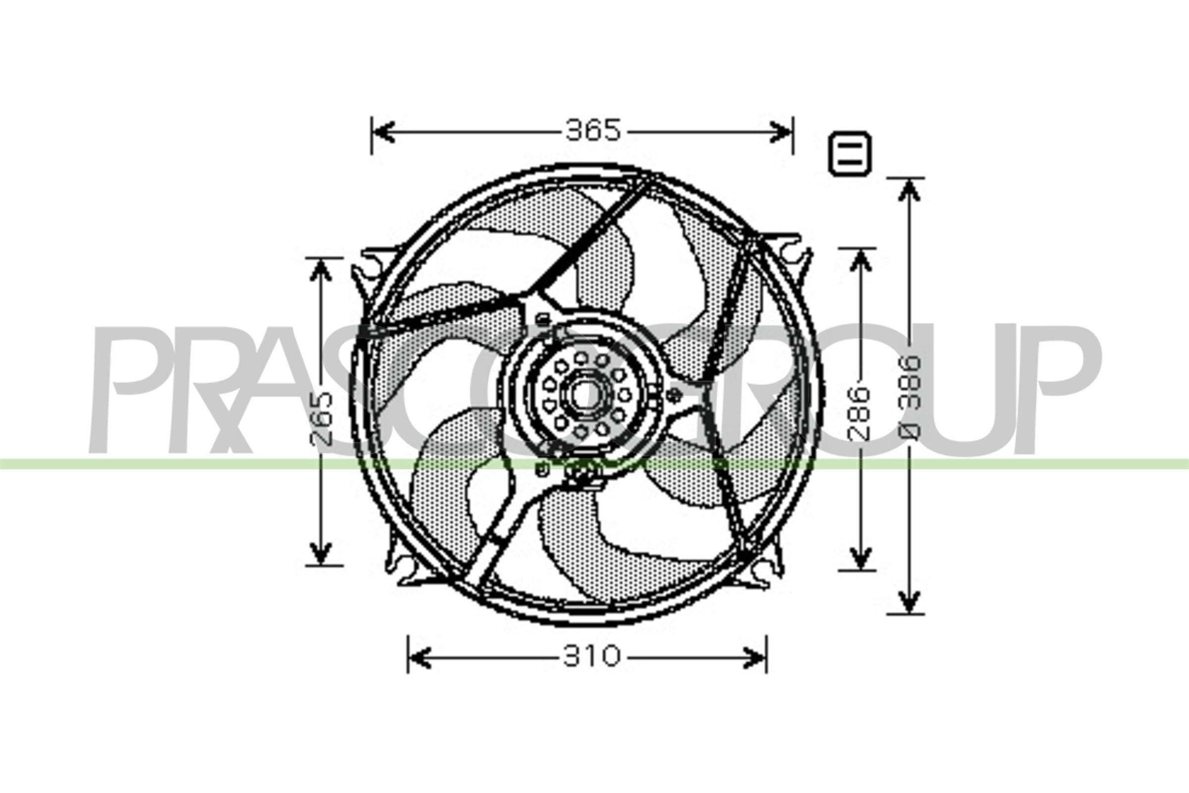 CN7531 PRASCO D1: 386 mm, 500W Cooling Fan CI715F004 buy