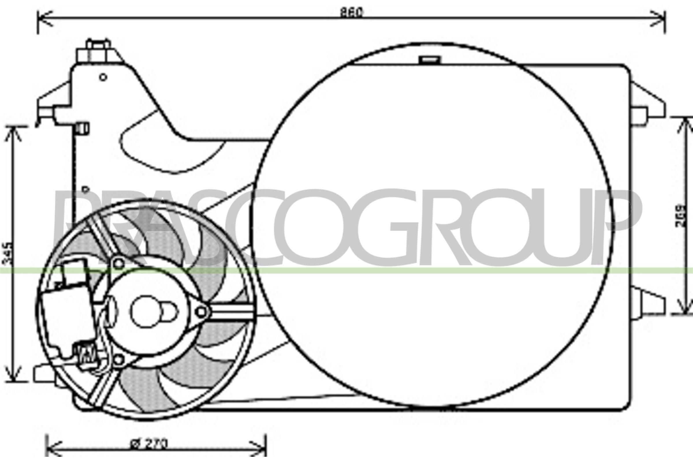 FD7546 PRASCO D1: 270 mm Cooling Fan FD912F002 buy