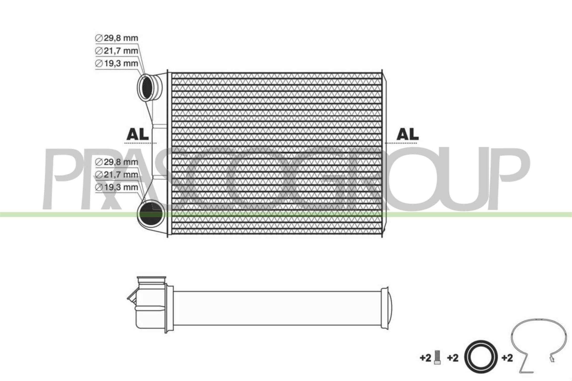 Radiateur de chauffage pour Fiat Punto 188 | prix chez AUTODOC