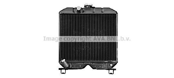 PRASCO KB2005 Engine radiator Copper, 350 x 450 x 45 mm, Brazed cooling fins