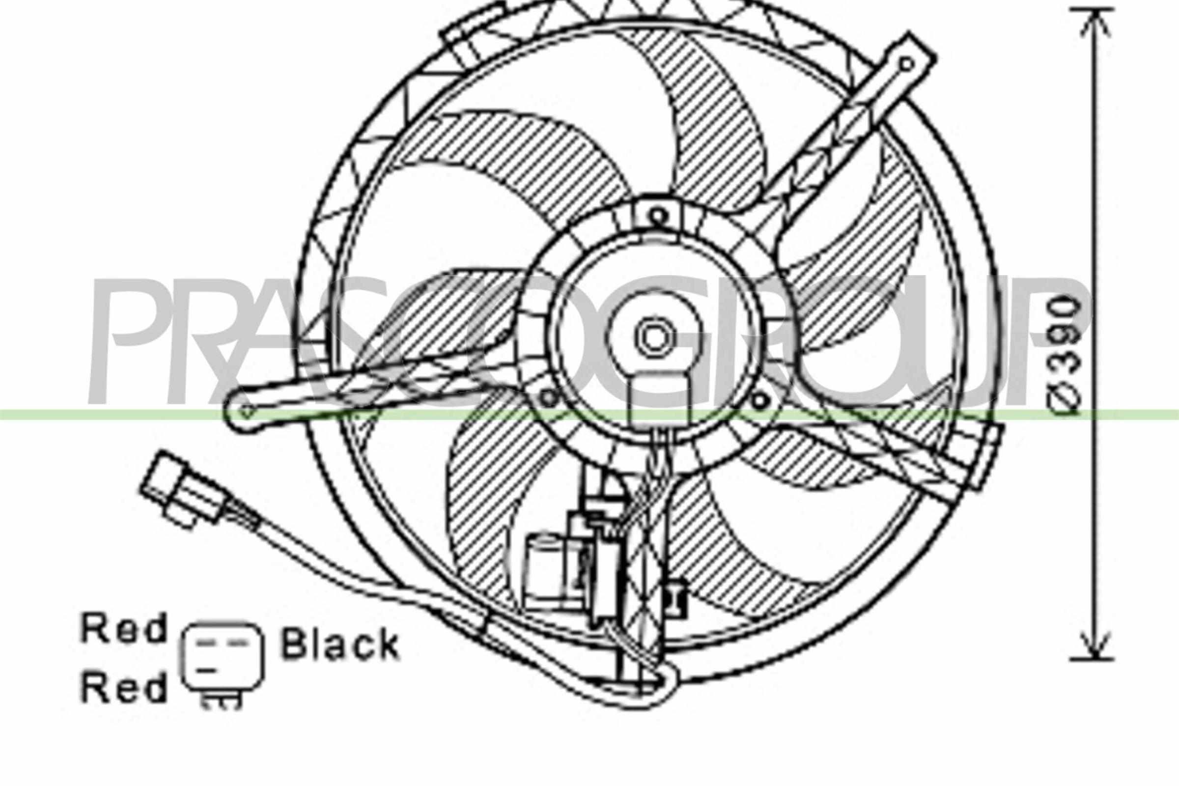 BW7534 PRASCO MN308F001 Fan, radiator 1742 2752 632