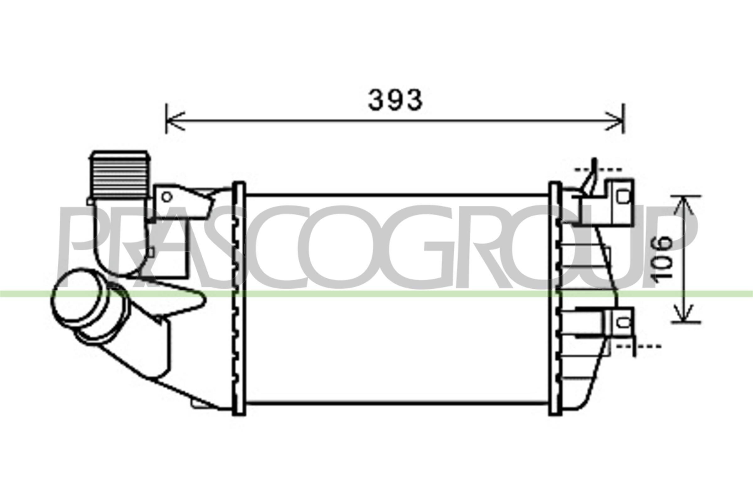 Opel ZAFIRA Turbo intercooler 15514458 PRASCO OP410N003 online buy