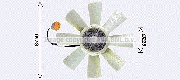 PRASCO SCF086 Fan, radiator D1: 235 mm