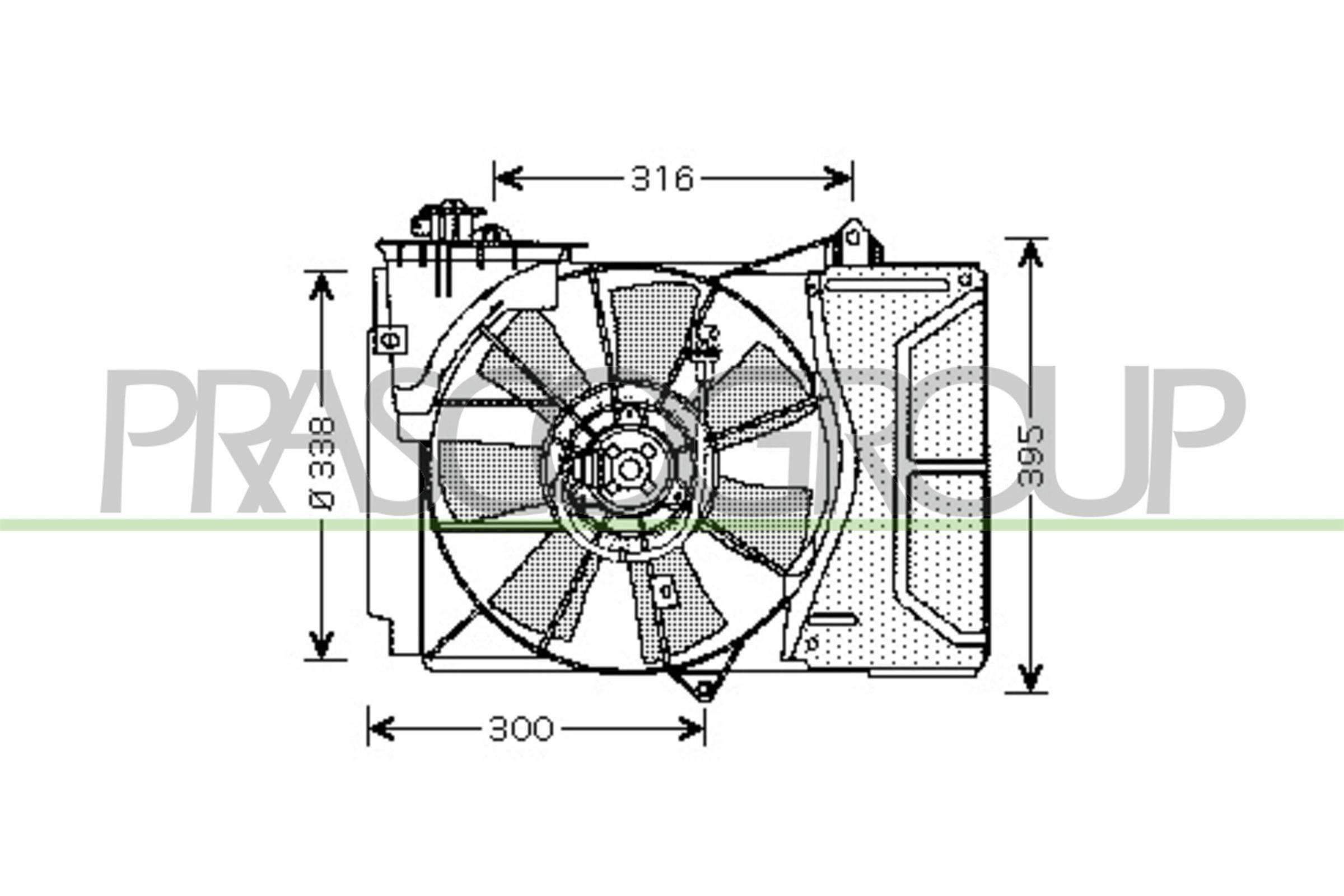 PRASCO TY320F001 Fan, radiator TOYOTA experience and price