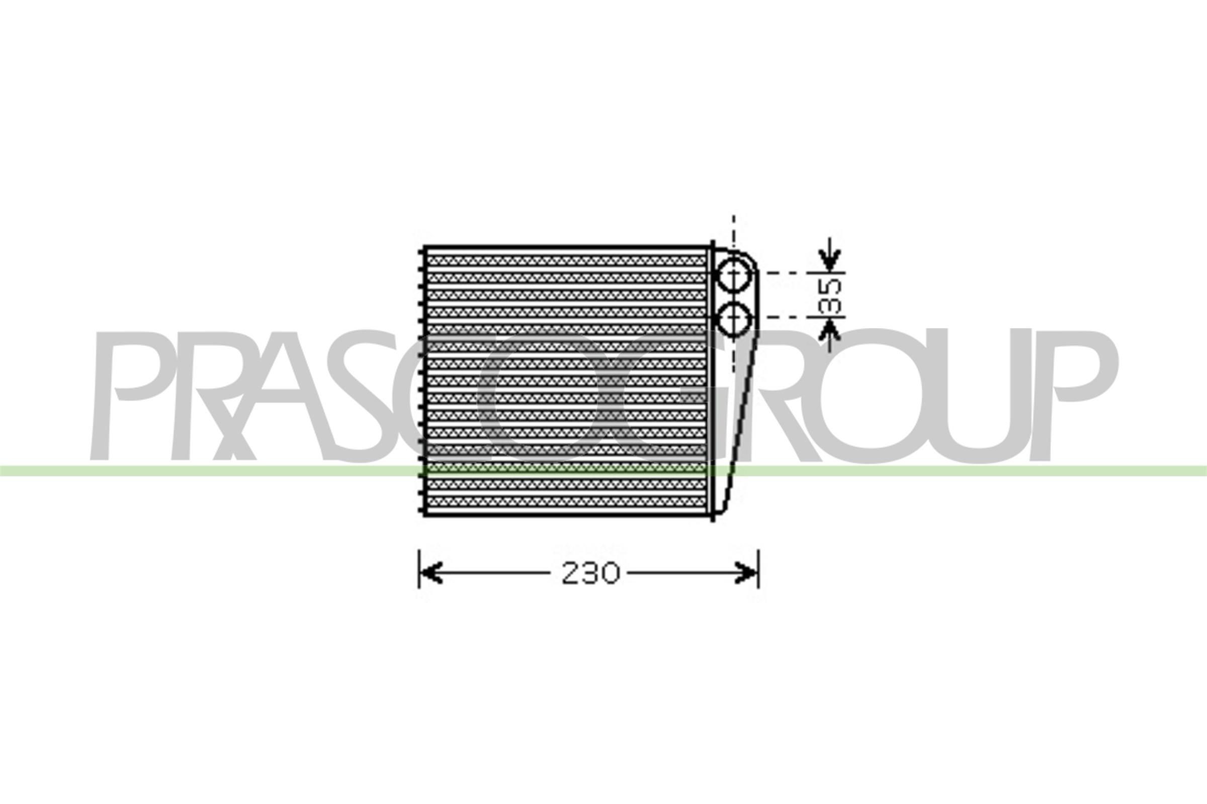 Volkswagen EOS Heater matrix PRASCO VG055H001 cheap