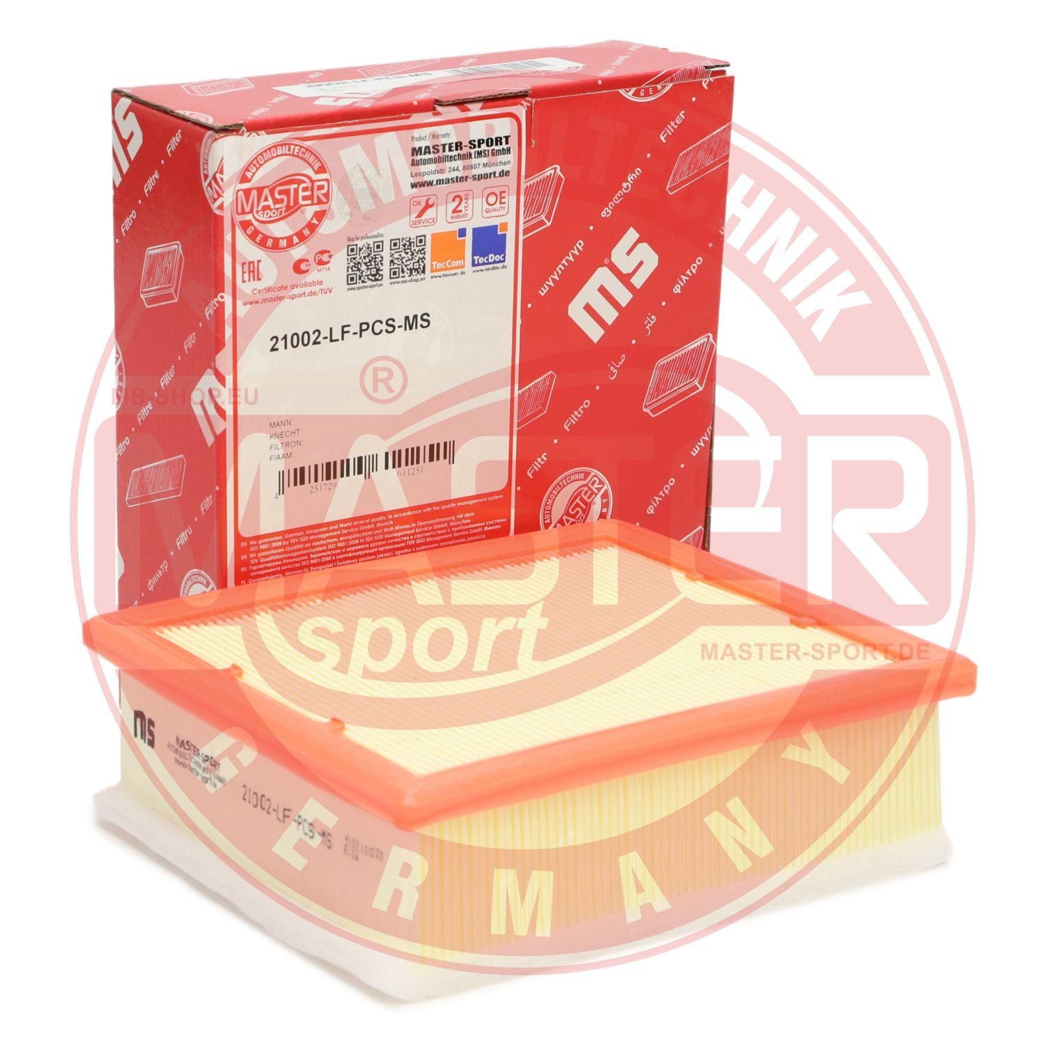 MASTER-SPORT Air filter 21002-LF-PCS-MS