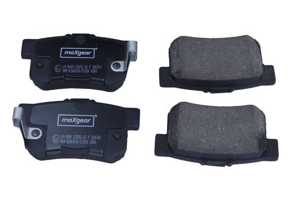 MAXGEAR 19-3669 Brake pad set 43022-S9A-A01