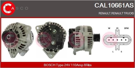 CASCO CAL10661AS Alternator 5014648