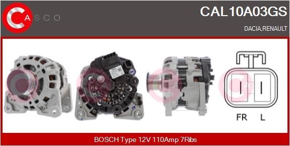 CASCO CAL10A03GS Alternator Freewheel Clutch 23 10 008 03R