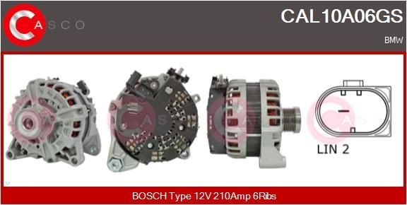 CASCO CAL10A06GS Alternator Freewheel Clutch 12-31-7-628-243