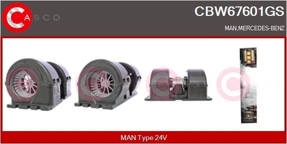 CASCO CBW67601GS Heater blower motor 81 61930 6064