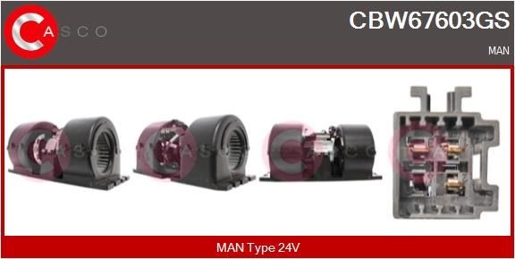 CASCO CBW67603GS Heater blower motor 81.61930-6079