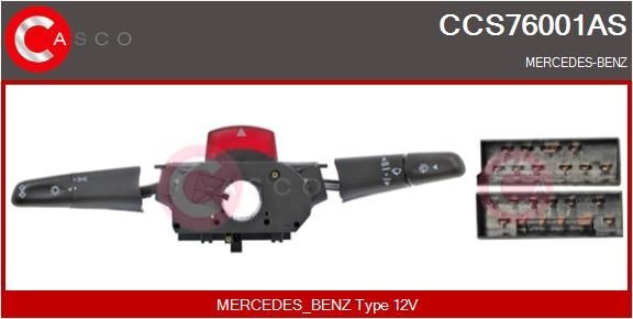 Original CCS76001AS CASCO Steering column switch MERCEDES-BENZ