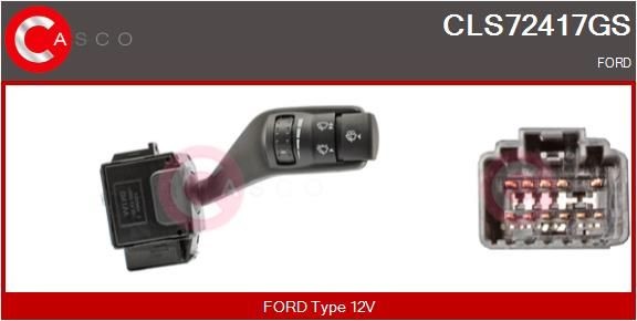 CASCO CLS72417GS Steering column switch Ford Focus Mk3 1.6 EcoBoost 150 hp Petrol 2018 price