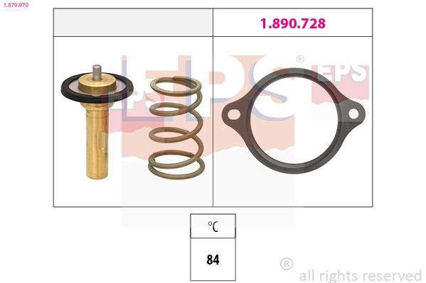 Original EPS Facet 7.7970 Thermostat 1.879.970 for OPEL ASTRA