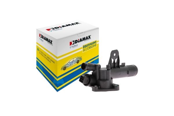Coolant thermostat DIAMAX Opening Temperature: 89°C, with seal, with sensor, with housing - AD02025