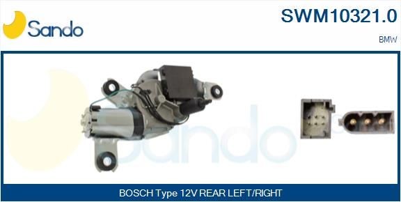SANDO SWM103210 Windscreen wiper motor BMW 3 Compact (E46) 318 td 115 hp Diesel 2005