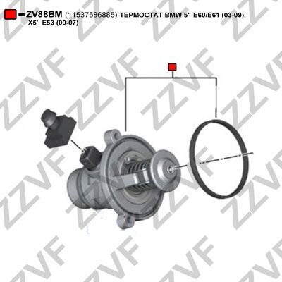 ZV88BM Engine coolant thermostat ZZVF ZV88BM review and test