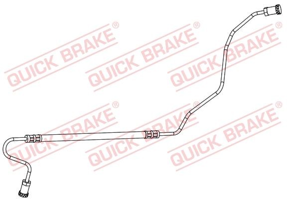 Original QUICK BRAKE Brake flexi hose 96.018 for PEUGEOT 207