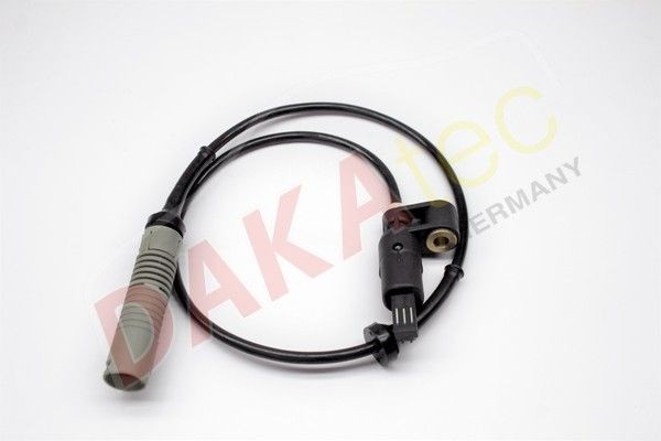 DAKAtec Front Axle Left, Front Axle Right, for vehicles with ABS, Inductive Sensor, 3-pin connector, 1000 Ohm, 650mm, 12V Number of pins: 3-pin connector Sensor, wheel speed 410004 buy