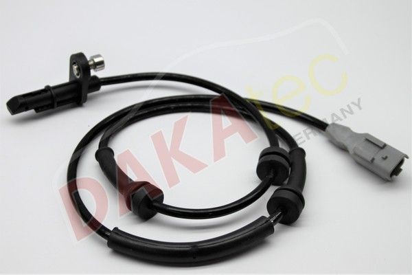 DAKAtec 410308 ABS sensor Front Axle Left, Front Axle Right, with screw, Hall Sensor, 2-pin connector, 870mm, 12V