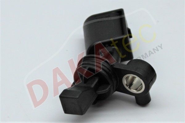 DAKAtec 410481 ABS sensor Rear Axle Left, without cable, for vehicles with ABS, 2-pin connector, D Shape
