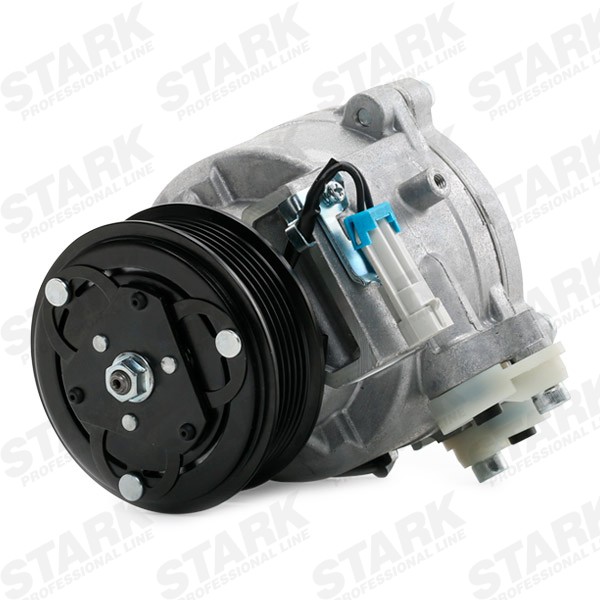 STARK SKKM-0340501 Air conditioner compressor QS90, PAG 46, R 1234yf, R 134a, with accessories
